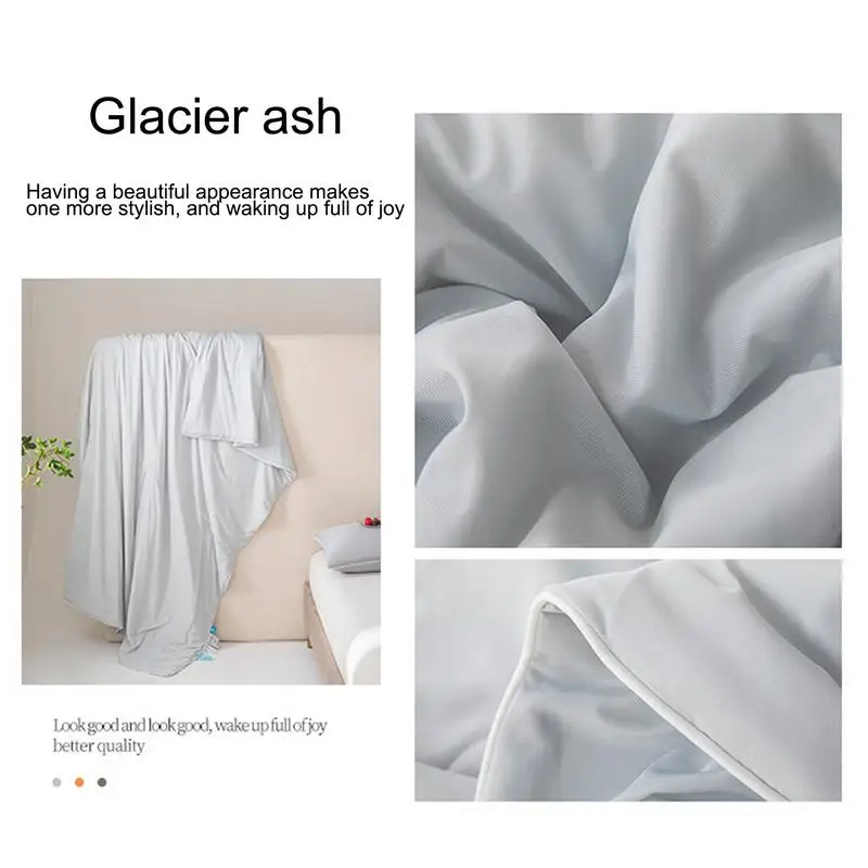 Cooling Summer Comforter Soft Breathable Cool Comforter For Summer Portable Sleeping Canopy Multifunctional Machine Washable - Image 5